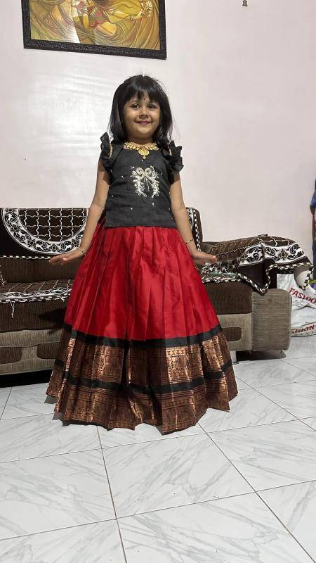 NEW LAUNCING KIDS LEHENGA CHOLI silk Surat wholesale bulk kids clothing.